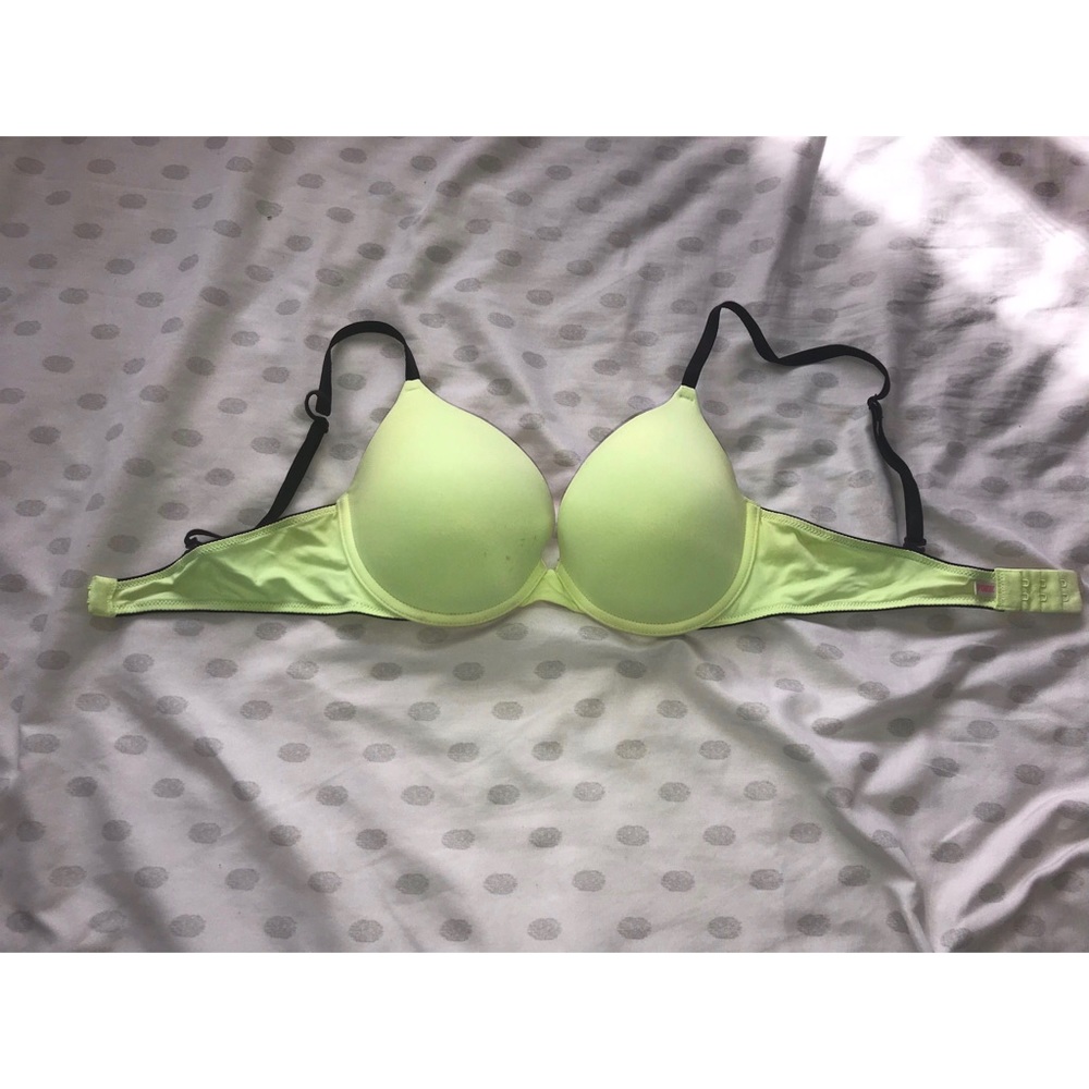 Bright yellow bra